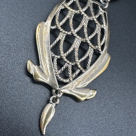 Vintage 1970s Kitsch Dog Pendant Swinging Articulated Movable Jewelry Statement - Picture 5 of 7